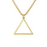Triangle Necklace (Silver-Plated)
