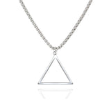 Triangle Necklace (Silver-Plated)