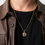 Coin Pendant Necklace (Gold-Plated)