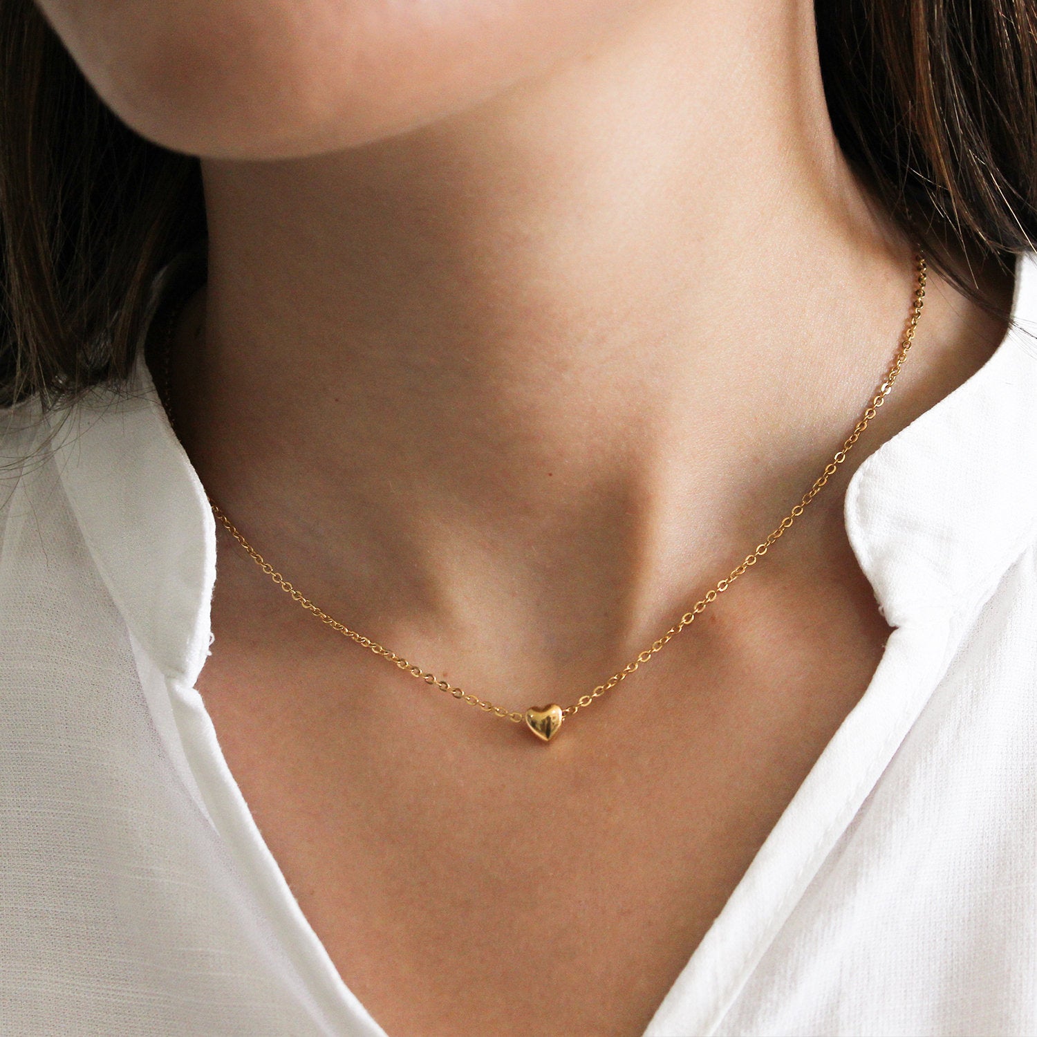 Heart Necklace (Gold-Plated)