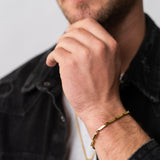 Bar Link Chain Bracelet (Gold-Plated)