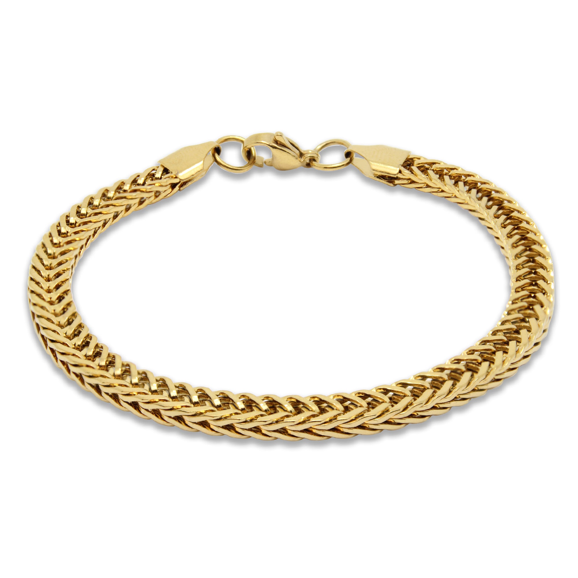 Gold Snake Chain Bracelet for Men