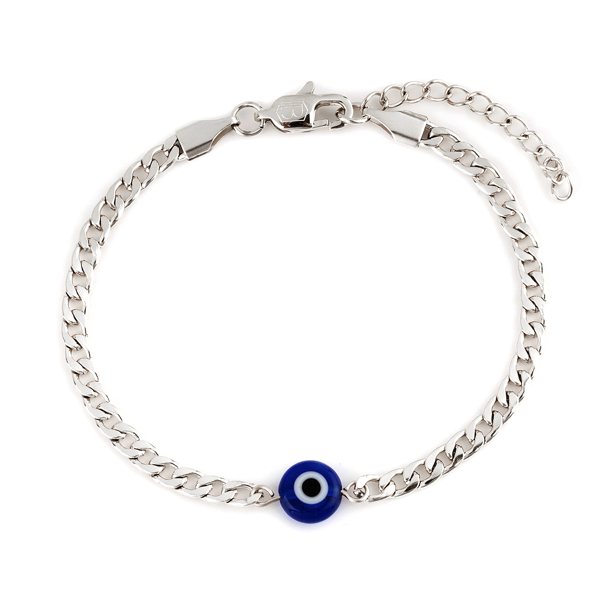 Evil Eye Bracelet for Women - Nazar Amulet (Silver) - Talisa