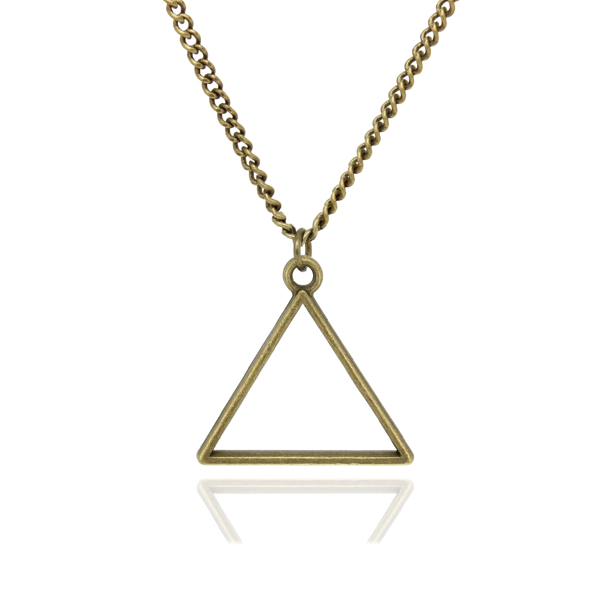 Triangle Necklace (Bronze-Plated)