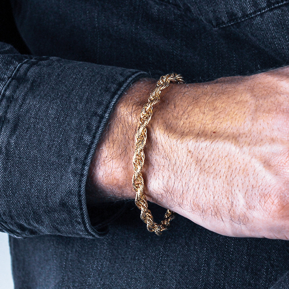 Rope Chain Bracelet (Gold-Plated)