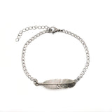 Feather Anklet (Silver-Plated)