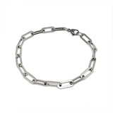 Paperclip Chain Bracelet (Silver-Plated)