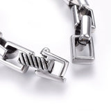 Silver Retro Box Chain Bracelet