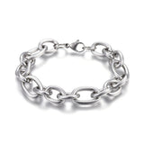 Cable Chain Bracelet (Silver-Plated)