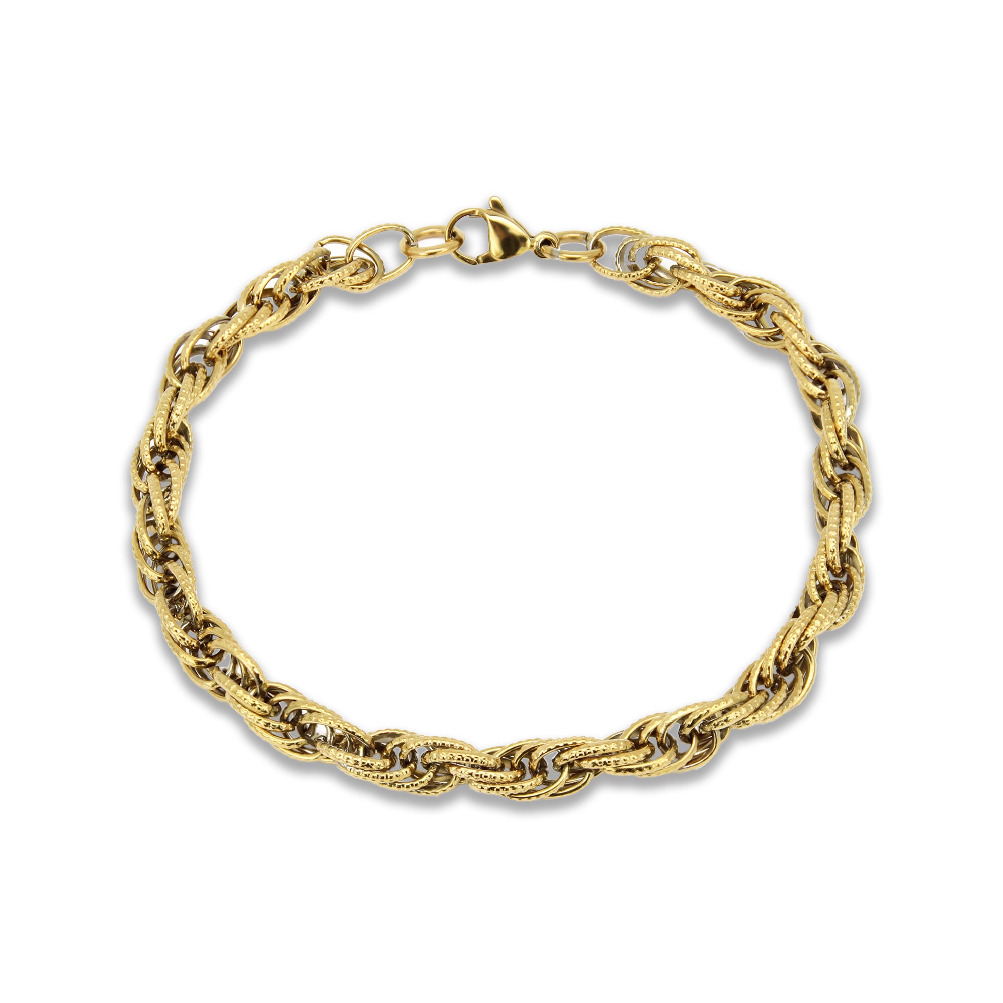 Rope Chain Bracelet (Gold-Plated)
